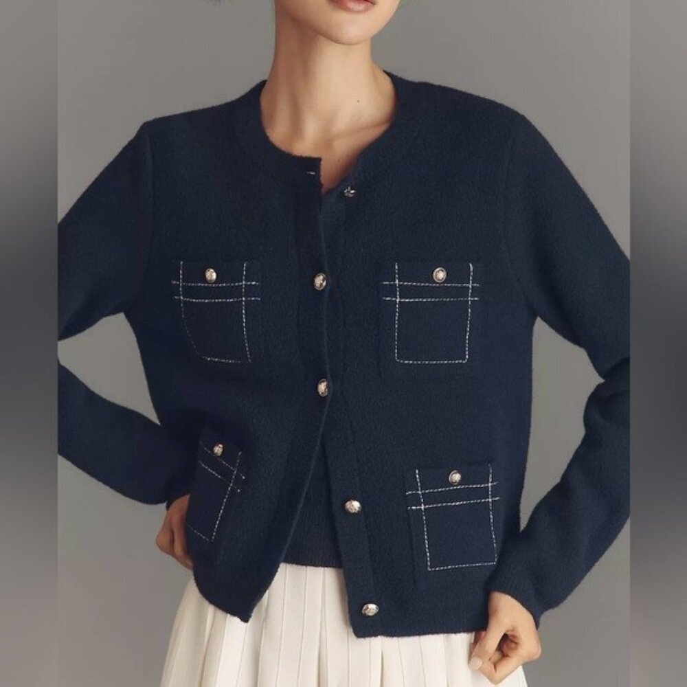 NWT Size L - NVLT Knit Topstitch Jacket